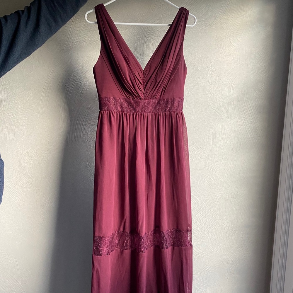 David’s Bridal Bridesmaid Dress - Wine